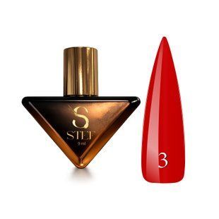 Гель лак - Без ТРО Steffani Color Gel polish №3 (9мл) - Червоний класичний SGP09-03 фото