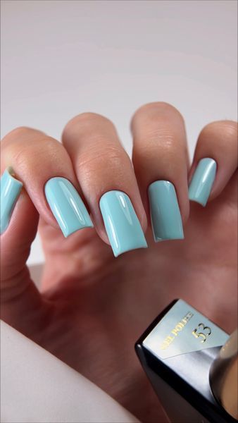Гель лак - Без ТРО Steffani Color Gel polish №53 (9мл) - Світло-блакитний SGP09-53 фото