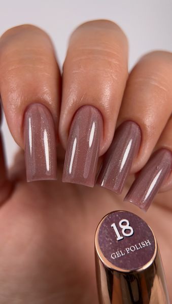Гель лак - Без ТРО Steffani Color Gel polish №18 (9мл) - Молочний шоколад з шимером SGP09-18 фото