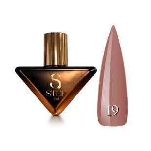 Гель лак - Без ТРО Steffani Color Gel polish №19 (9мл) - Теплий коричневий SGP09-19 фото
