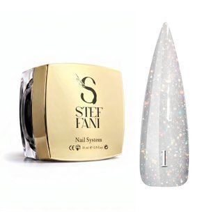Builder Gel Starry Sky 15ml. №1 - Молочний з голографічним шимером StarrySky1-15 фото